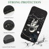 Ulloord  for iPhone 14 Case with Ring Holder, Black UFO Alien Designed Cool Fun Shockproof Protective Designer Phone Cases for iPhone 14 for Women Girls Boys Teens