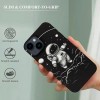 Ulloord  for iPhone 14 Case with Ring Holder, Black UFO Alien Designed Cool Fun Shockproof Protective Designer Phone Cases for iPhone 14 for Women Girls Boys Teens