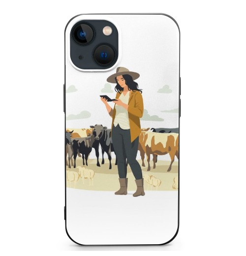 Ulloord  for iPhone 14 Case Cow Pattern Phone Case with Camera tection,Silicone TPU Phone tective Cover Cheetah Design Cases Compatible with iPhone 14 6.1 Inch