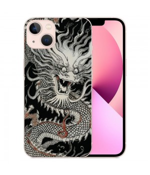 Shangniulu Compatible for iPhone 14 Case, Mysterious Powerful Dragon iPhone Case Drop Protection Slim Shockproof TPU Case Gift for Men Women