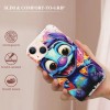 Shangniulu Compatible with iPhone 13 Pro Case Stitch Cartoon Print Crystal Clear Slim Soft TPU Bumper Anti-Scratch Four Corners Cushion Shockproof Protection Hard Back Cover