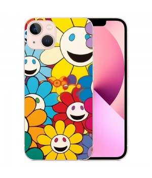 Shangniulu Cute Flower Case Girls Women Cute Face Print Case Floral Design Shockproof Protective Cases Soft TPU Hard Back Anti-Scratch Cover