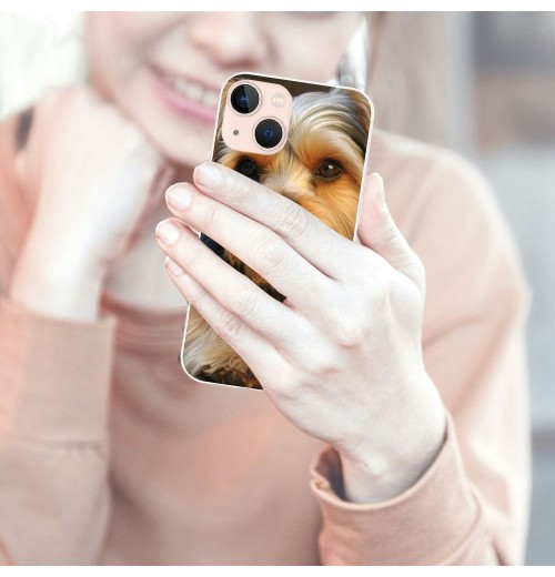 Shangniulu Compatible for iPhone 13 Pro Max Case, Cute Funny Sherena Dog Pet Dog iPhone Case Drop Protection Slim Shockproof TPU Clear Case Gift for Men Women