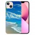 Shangniulu Compatible for iPhone 13 Case, Aesthetic Summer Vacation Beach Palm iPhone Case Drop Protection Slim Shockproof TPU Clear Case Gift for Men Women