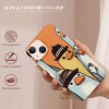 Shangniulu Cute Cartoon Duck Case Girls Women Kawaii Cartoon Printed Shockproof Protective Case Soft TPU Hard Back Anti-Scratch Cover