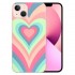 Shangniulu Love Heart Printed Case Girls Women Aesthetic Cute Shockproof Protective Case Soft TPU Hard Back Anti-Scratch Cover