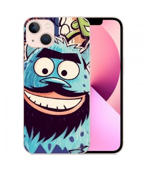 Shangniulu Cute Cartoon Monster Case Girls Women Funny Kawaii Printed Shockproof Protective Case Soft TPU Hard Back Anti-Scratch Cover for iPhone 13/13Pro