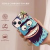 Shangniulu Cute Cartoon Monster Case Girls Women Funny Kawaii Printed Shockproof Protective Case Soft TPU Hard Back Anti-Scratch Cover for iPhone 13/13Pro