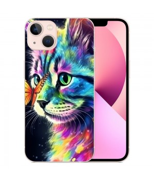 Shangniulu Cute Cat, Animal Cartoon Pattern Design Clear TPU Phone Cases Soft Flexiable Slim Protective Cases, Anti-Scratch Shock Absorbing