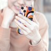 Shangniulu Abstract Colorful Art Case Indie Aesthetic Abstract Face Printed Shockproof Protective Case Soft TPU Hard Back Anti-Scratch Cover