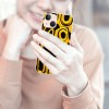 Shangniulu Lovely Case Yellow Trippy Cute Face Print Shockproof Protective Cases Soft TPU Hard Back Anti-Scratch Cover