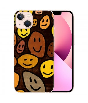 Shangniulu Cute Face Case Girls Women Cute Face Print Case Hippie Indie Design Shockproof Protective Cases Soft TPU Hard Back Anti-Scratch Cover