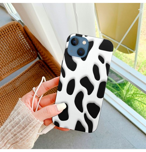 Shangniulu Cow Print iPhone Case Anti Slip and Drop Resistant Case for iPhone 15 Pro Max