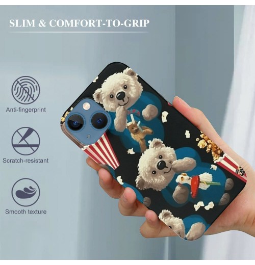 Shangniulu Snack Bar Attack Print iPhone Case Anti Slip and Drop Resistant Case for iPhone 15 Pro Max