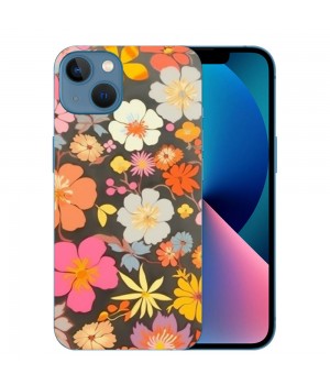 Shangniulu Retro Boho Hippie Flowers iPhone Case Anti Slip and Drop Resistant Case for iPhone 15 Pro Max